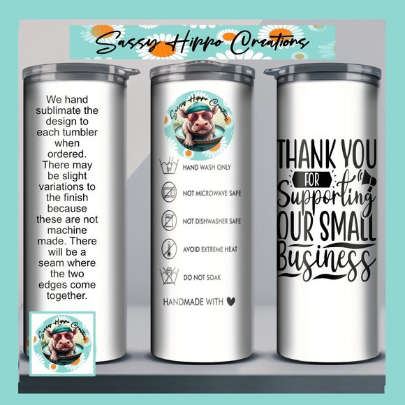 Skinny Tumbler Colorful Unicorn Rainbow Star Stainless-Steel 20oz Hand Sublimate - Picture 2 of 7